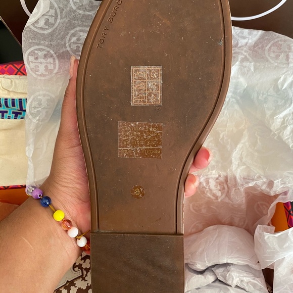 EUC Tory Burch Reverie Daisy T-Slides - Picture 4 of 7